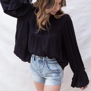 Free People SAGE GREEN Kelsey Draped Top